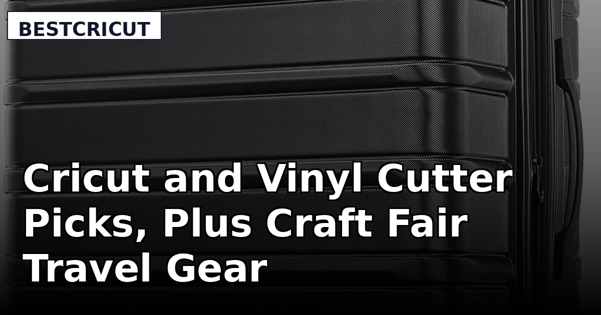 Cricut and Vinyl Cutter Picks, Plus Craft Fair Travel Gear