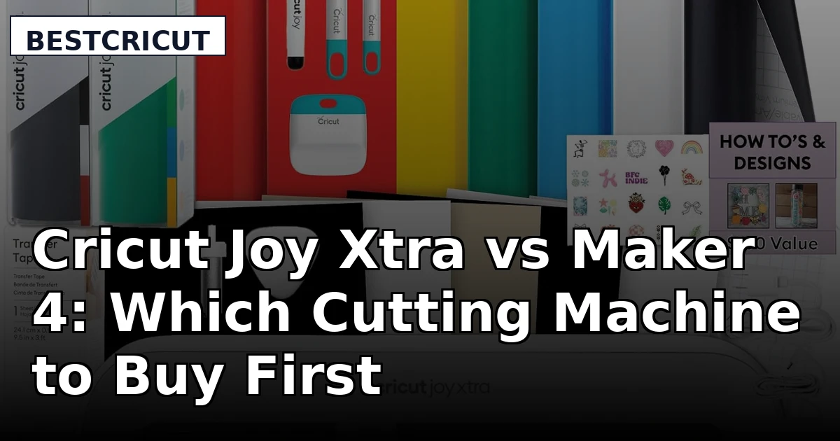 Cricut Joy Xtra vs Maker 4: Which Cutting Machine to Buy First