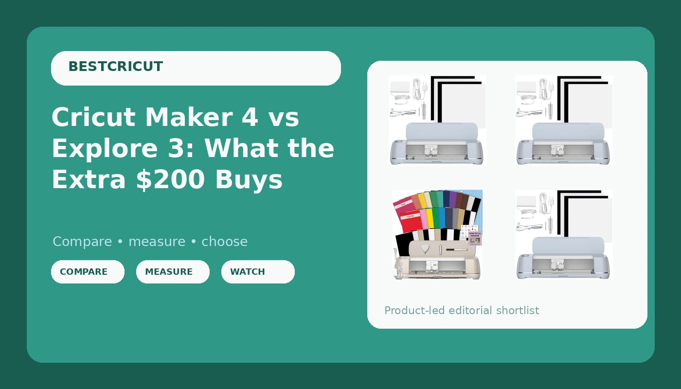 Cricut Maker 3 vs Explore 3: What the Extra $200 Buys - BestCricut review with measurements and honest opinion