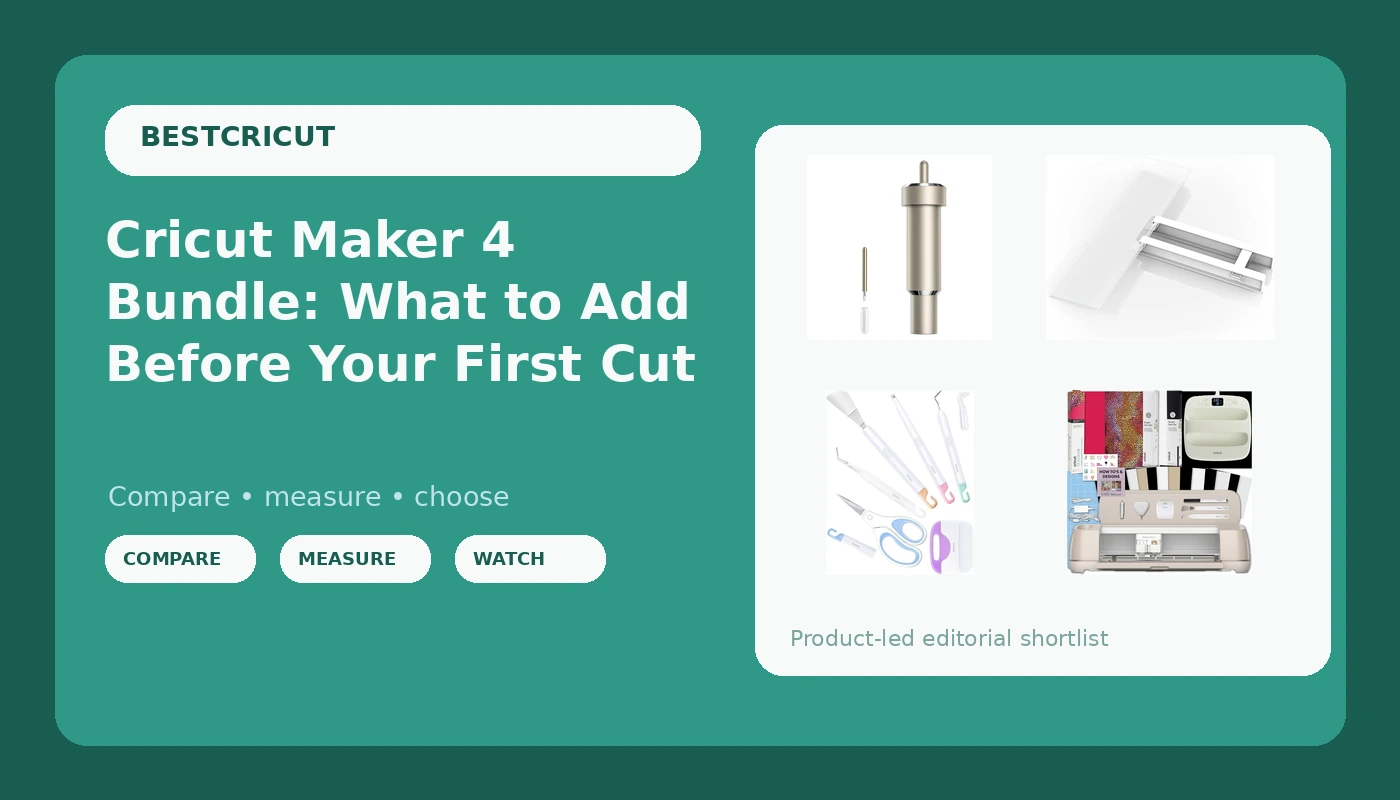 Cricut Maker 4 Bundle: What to Add Before Your First Cut
