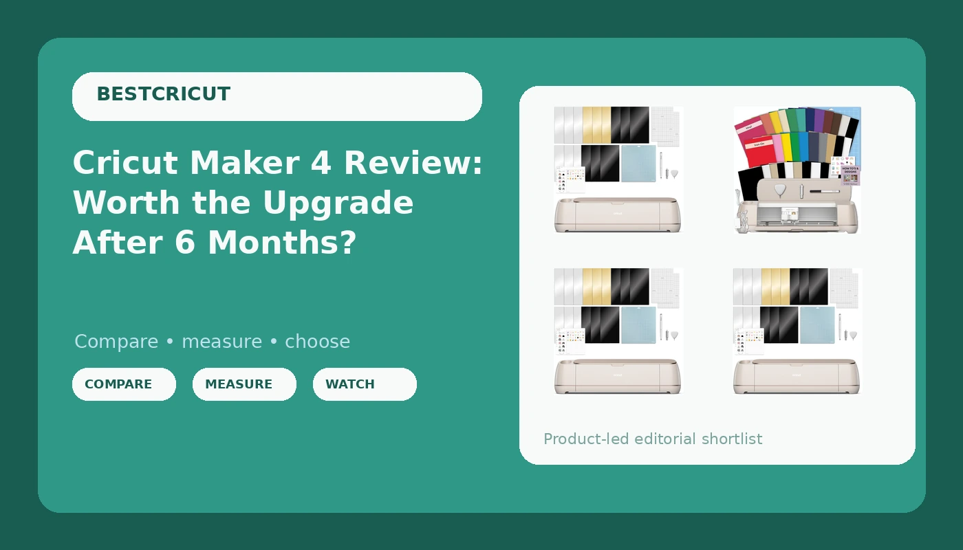 Cricut Maker 4 Review: Worth the Upgrade After 6 Months? - BestCricut review with measurements and honest opinion