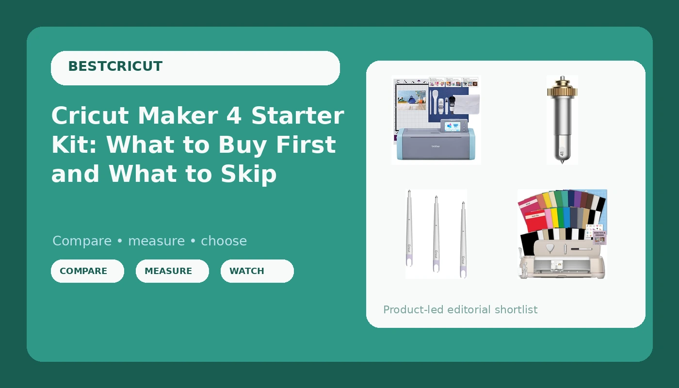 Cricut Maker 4 Starter Kit: What to Buy First and What to Skip