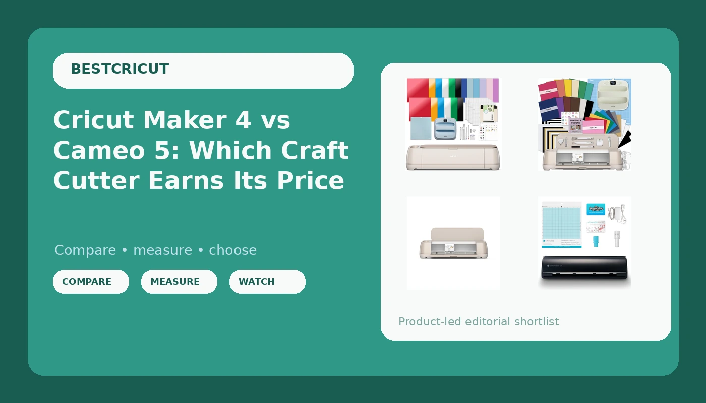 Cricut Maker 4 vs Cameo 5: Which Craft Cutter Earns Its Price