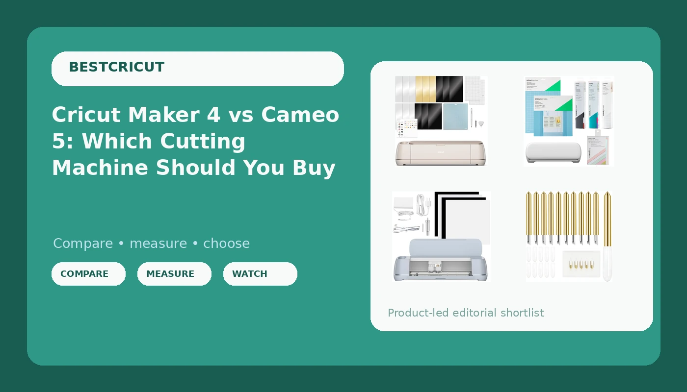 Cricut Maker 4 vs Cameo 5: Which Cutting Machine Should You Buy