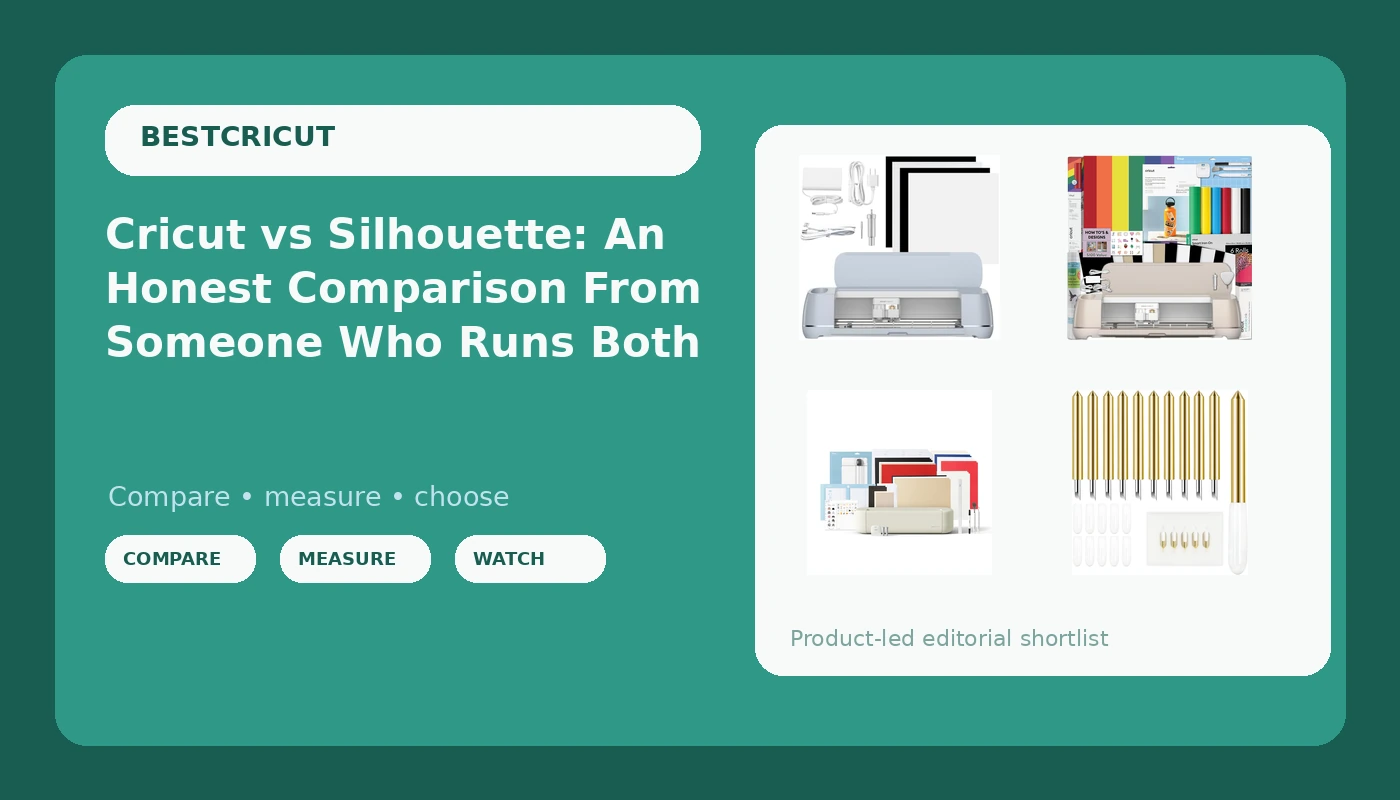 Cricut vs Silhouette: An Honest Comparison From Someone Who Runs Both - BestCricut review with measurements and honest opinion