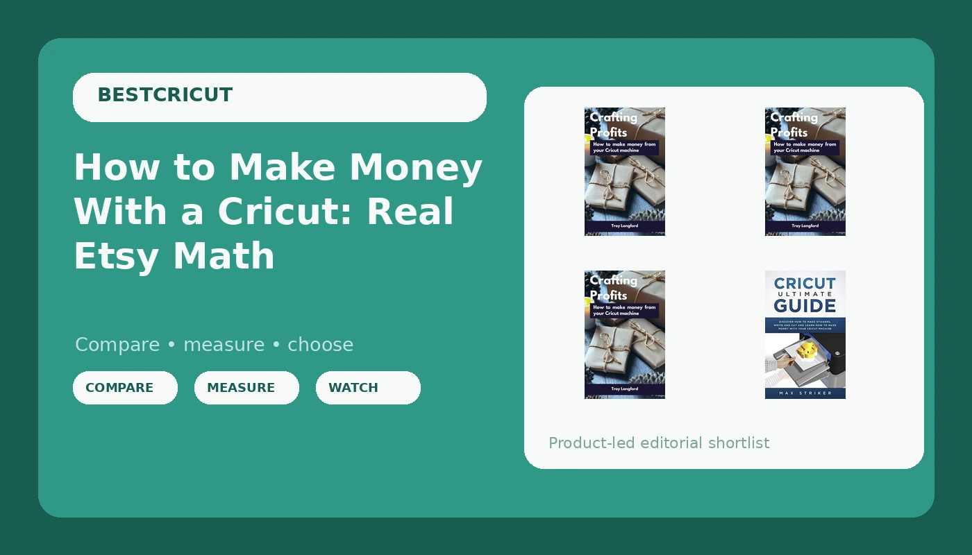 How to Make Money With a Cricut: Real Etsy Math - BestCricut review with measurements and honest opinion