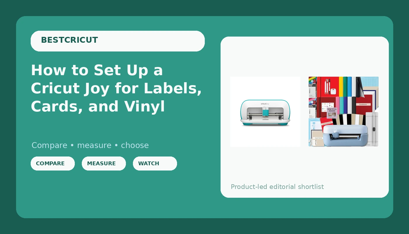 How to Set Up a Cricut Joy for Labels, Cards, and Vinyl