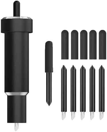 Deep Cut Blade for Maker 3/4/Maker/Explore 3/4/Air 2/Air/One/Venture,60° Deep Point Blade and Housing for Cutting Metallic/Genuine Leather, Craft/EVA Foam, Aluminum Foil, Magnetic Sheet,Et