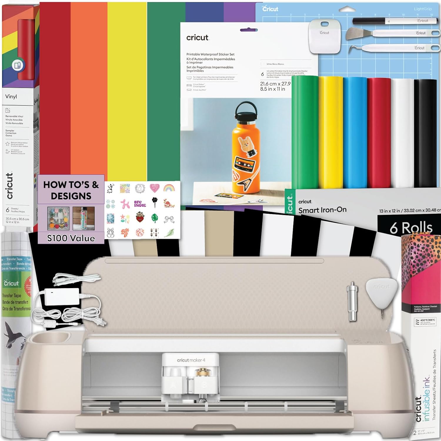 Cricut® Value Permanent Vinyl, White (12 in x 10 ft)