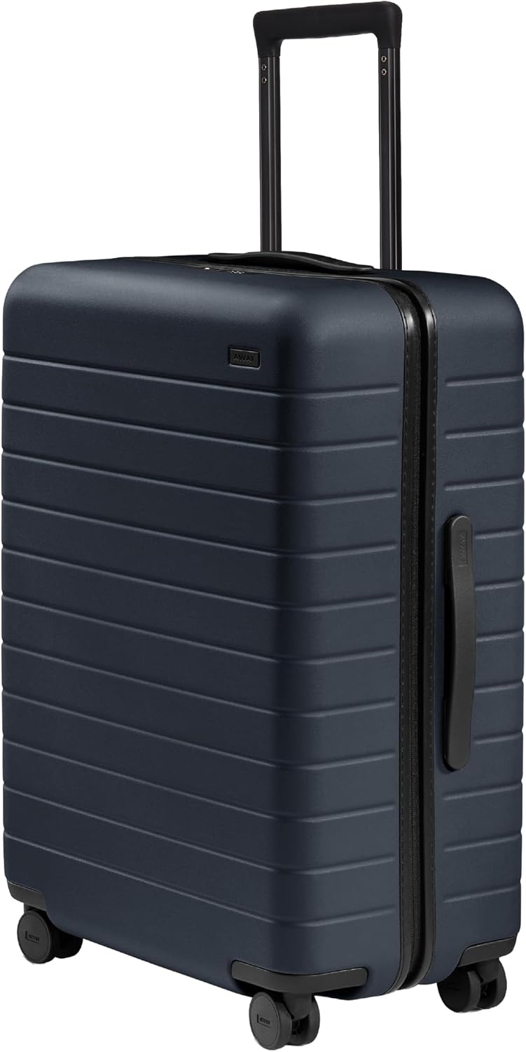 Away Medium Checked Luggage, 26-inch Lightweight Hardside Spinner Suitcase