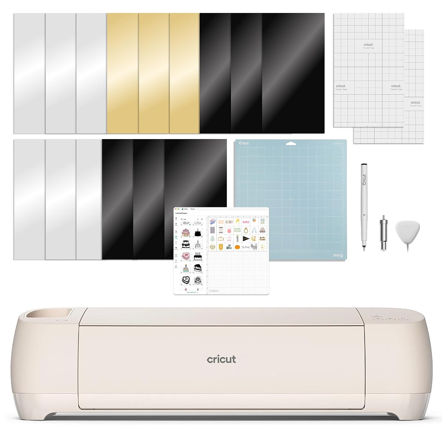 Cricut Explore 4 Smart Cutting Machine Seashell Digital Content Bundle